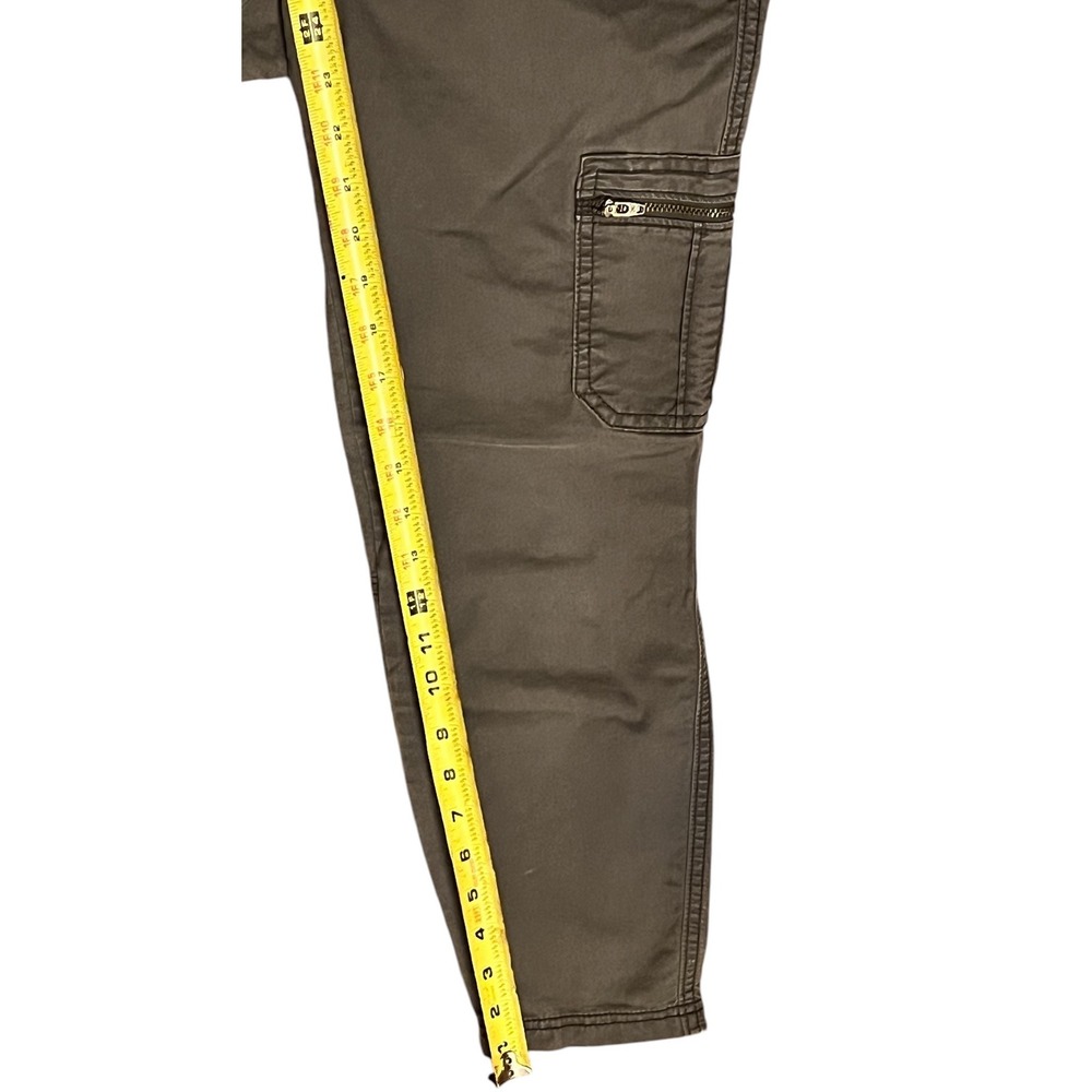 Athleta Cargo Pants Khaki Womens Size 4 Cropped Zip Pockets Casual Outdoor - Picture 5 of 10